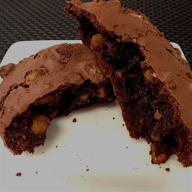 Bake my gluten-free Flourless Chocolate Walnut Cookies recipe! Find it on www.CraftyBaking.com