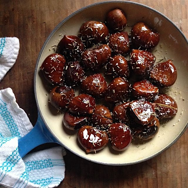 Roasted Rosemary Chestnuts - in progress 