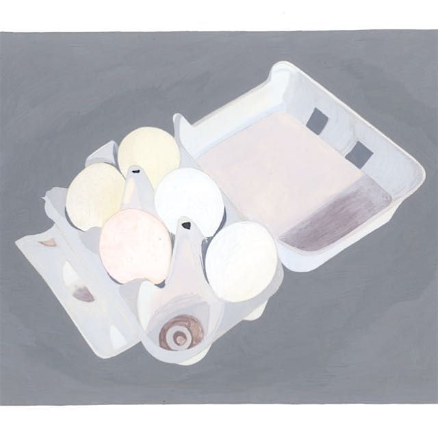 Half dozen eggs (minus one - made a great snack) from Massaro farm in Connecticut 