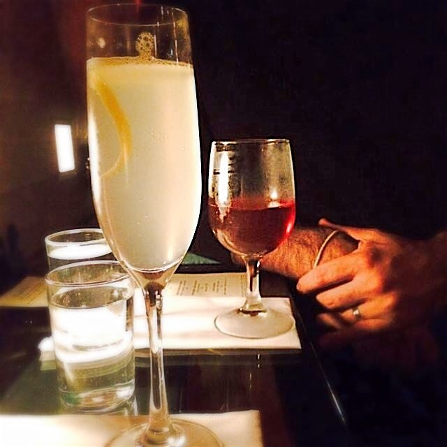 French 75 and bourbon. Bespoke drinks at Drink. 