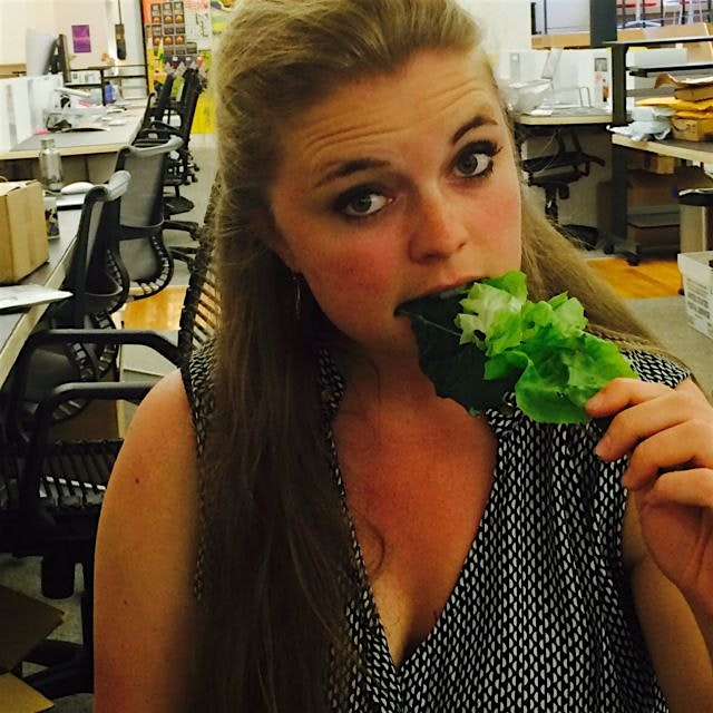 CSA lettuce snack to kick off the weekend with @meghaf