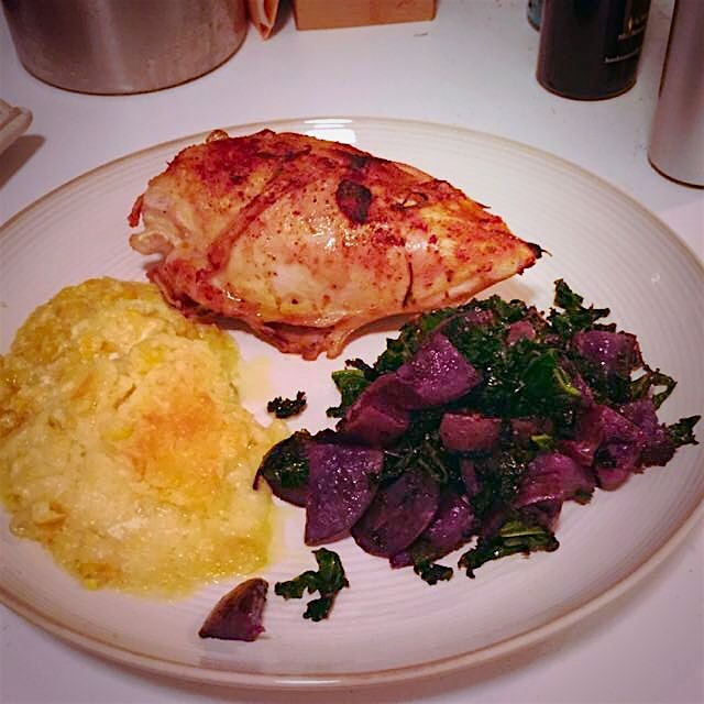 So excited about my healthy dinner! Yum