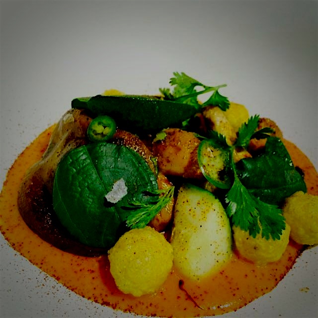 Mushroom and squash barbacoa, chilpachole, hoja santa - at cosme. The hype is real, and dinner me...