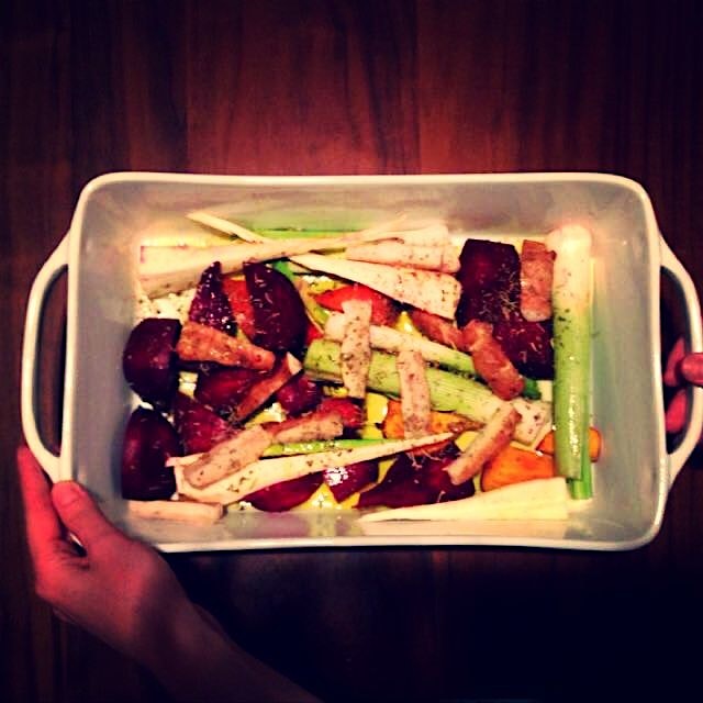 Roasted winter veggies #winter #csa 