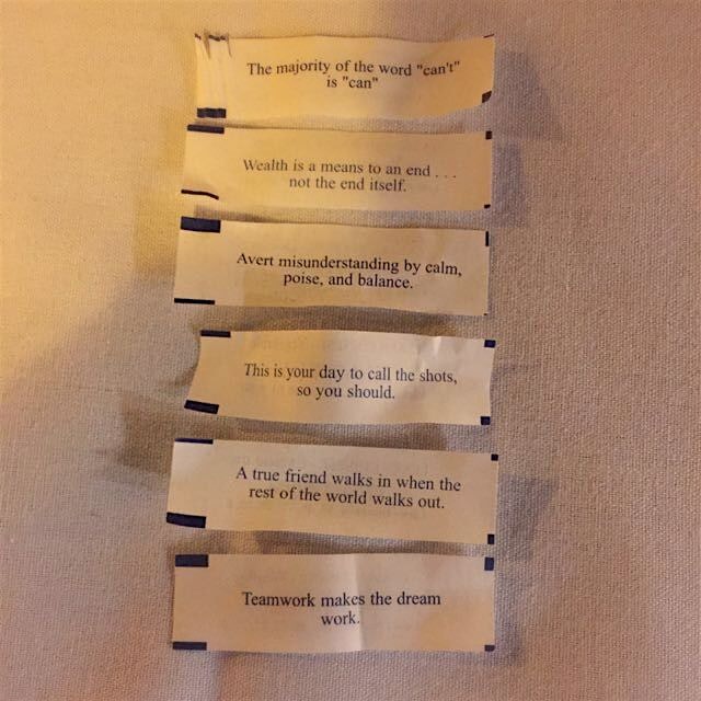 Fortune cookie bingo