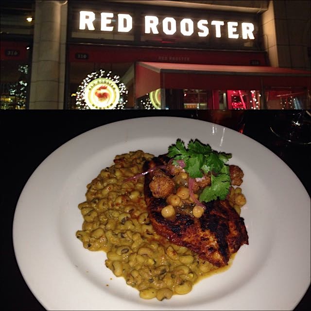 Finally made it up to Red Rooster for some delicious blackened catfish over curried black eyed pe...