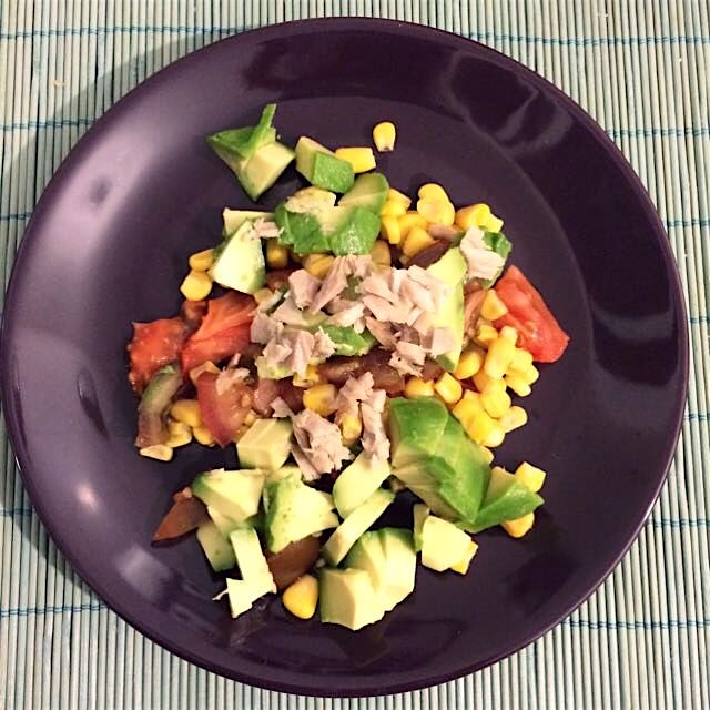 The ingredients of my  favorite salad.