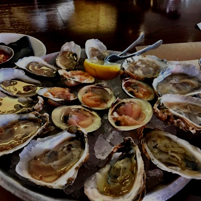Local fresh shucked oysters and clams 