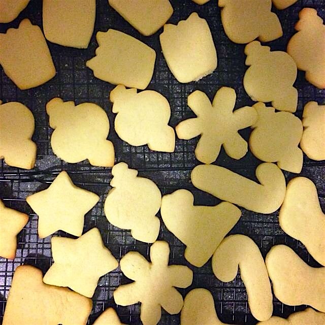 Sugar cookies waiting to be decorated