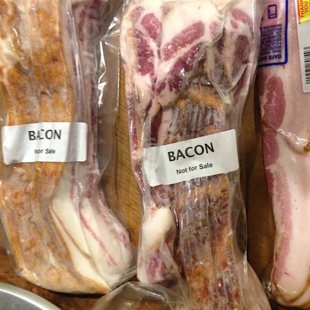 Neighbors' donut fed bacon raised by my 5 yo son. Does that still count as organic?