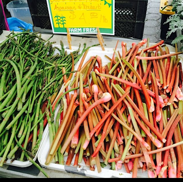 Lankiest asparagus I've seen this season at the union square green market