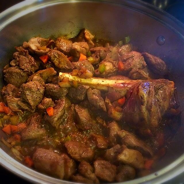 Cooking up some fresh lamb for Christmas :) #yum #christmas #lamb #realcook #homecooking #bombche...