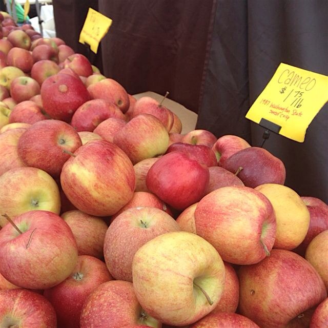 Apples at the market