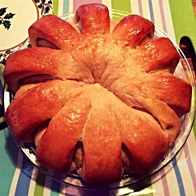 Swedish Bullars with cardamom and almond paste.