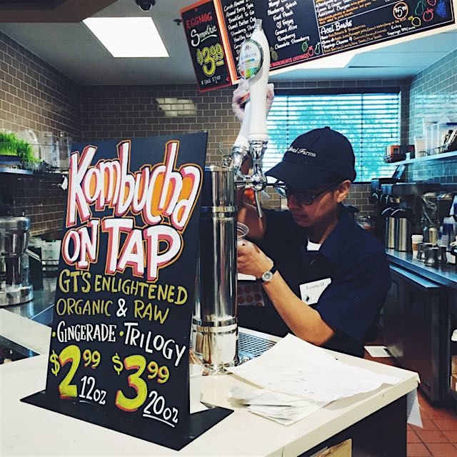 Kombucha on tap #onlyinLA #foodpeeps