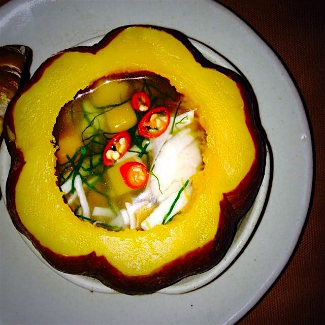 Crazy spicy (but delicious) pumpkin crab soup - Hanoi