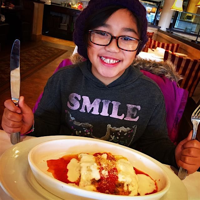 Her first-ever Lasagna! Glad it's with me. #neverrealized #bestdate #foodpeeps