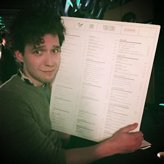 Brock looking slightly overwhelmed by the world&#39;s largest menu