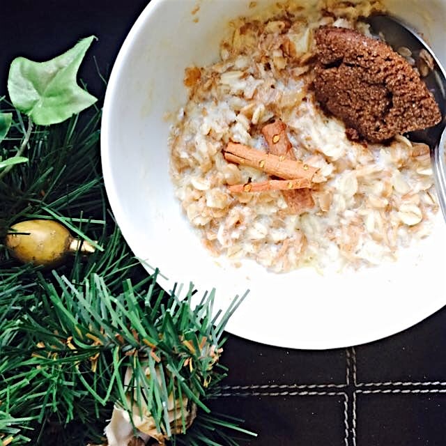 Any excuse to eat another leftover ginger molasses cookie - goes great with oatmeal #cookiemonster 