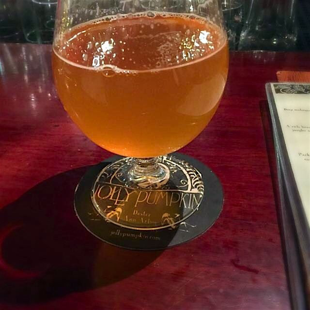A sour beer at Jolly Pumpkin