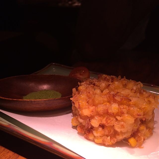 Corn tempura looking perfect 
