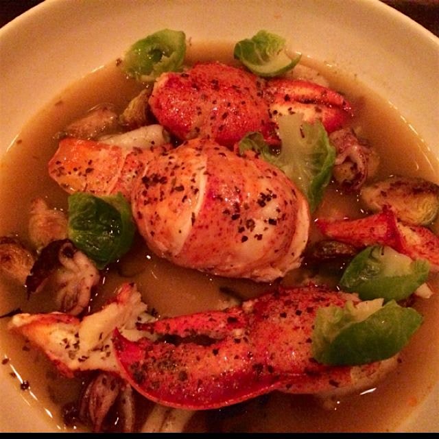 anniversary dinner part one with @MichaelHalle : lobstah 