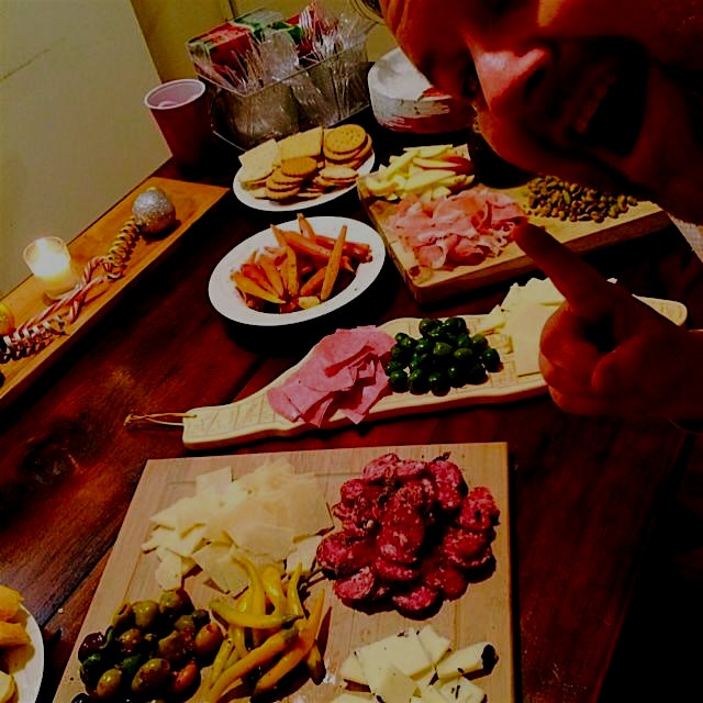 Holiday Party spread Daan was pretty excited about last week #foodpeeps