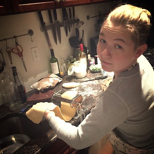 Jess got a pasta machine for Christmas, which means I get homemade pasta on demand from now on an...