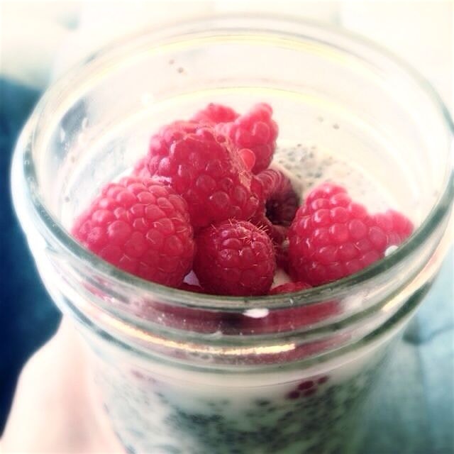 Coconut chia seed pudding