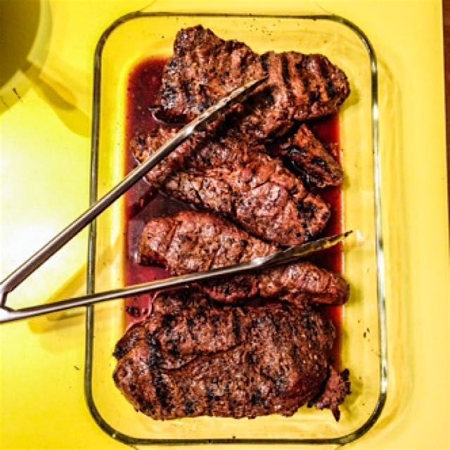 My first taste of delicious moose! Harvested in the wild, far reaches of Alberta by the son of a ...