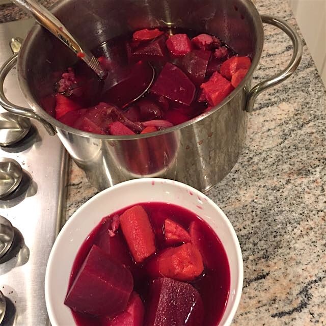 Beet soup heaven - perfect for a cold winter day.
Nice added topping - cold organic plain yogurt.
