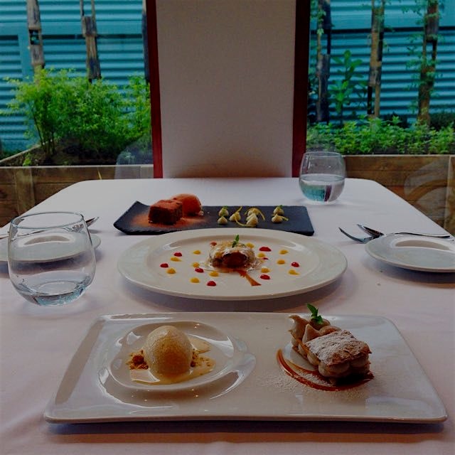 Culinary magic at Maito in Panama City. Garden-to-table desserts:
Carrot Cake, Blood Orange Sorbe...