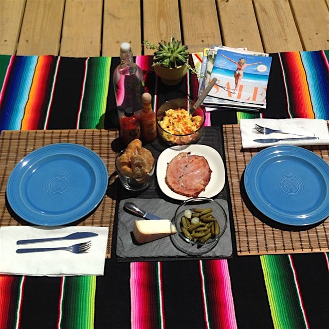 First deck brunch. #latergram #regram #breakfast 