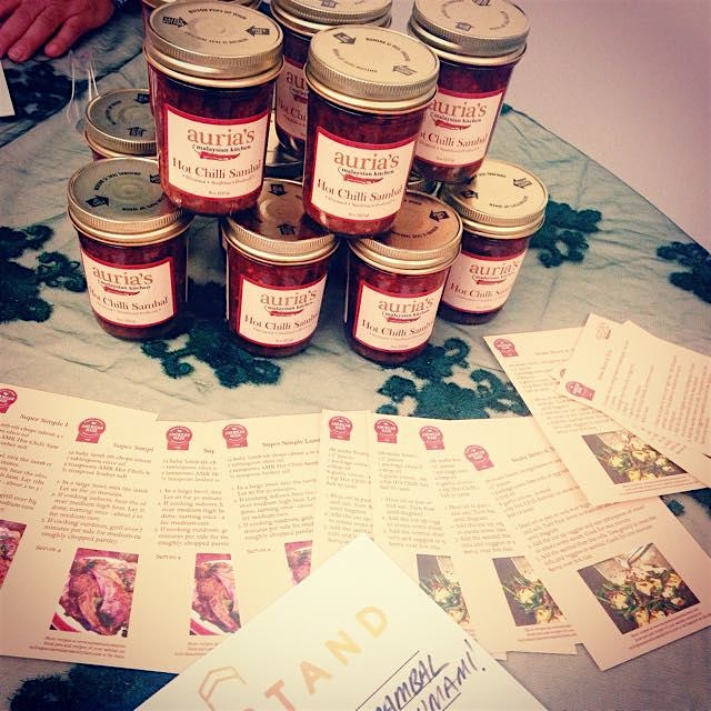 At today's FoodStand swap. Hot Chilli Sambal for everybody! #thesamballady #auriasmalaysiankitche...