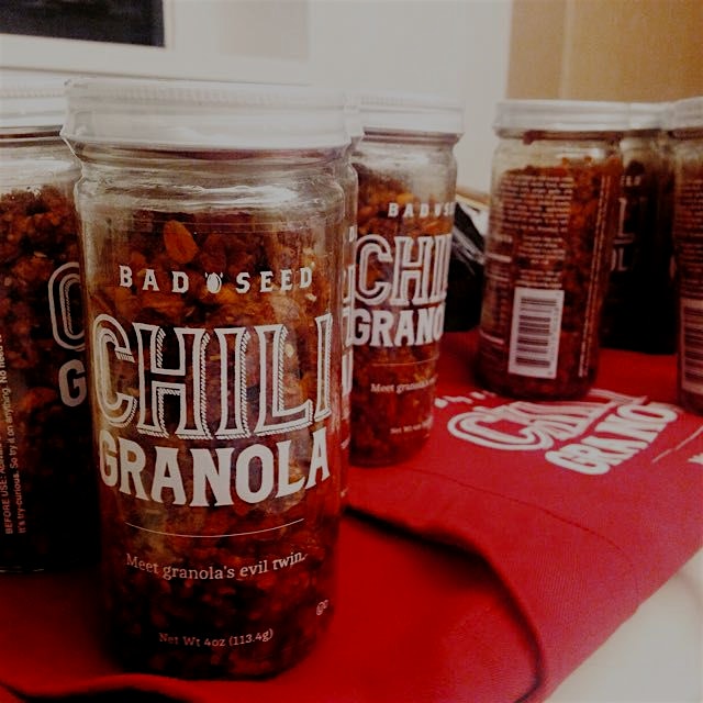 At today's FoodStand swap. Chili Granola. Yup - read it again. Chili Granola -delicious #thesamba...