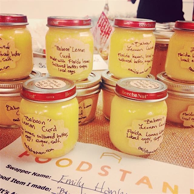 At today's FoodStand swap. The most divine homemade lemon curd #thesamballady #auriasmalaysiankit...