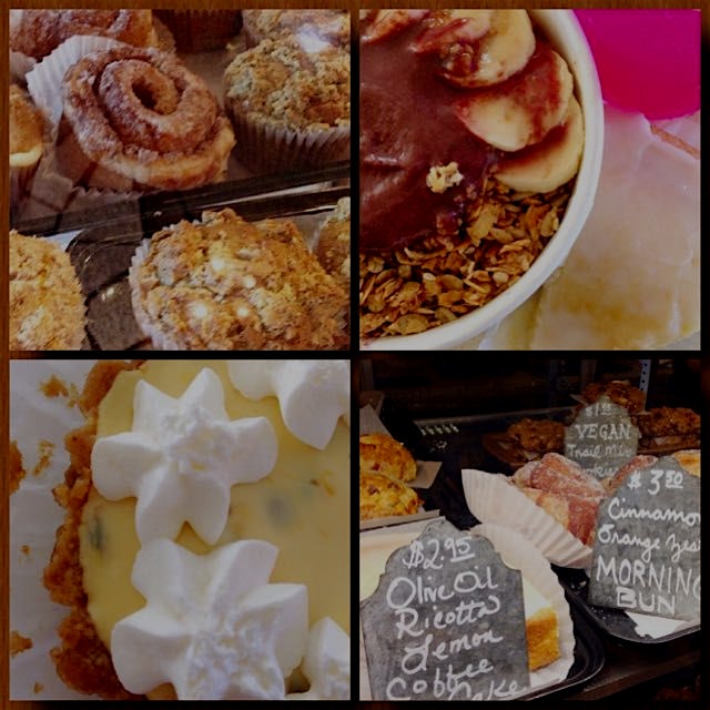 Morning pastries, Acai bowl, Pitaya Soda, Likikoi (passion fruit) & goat cheese tart. I love my l...