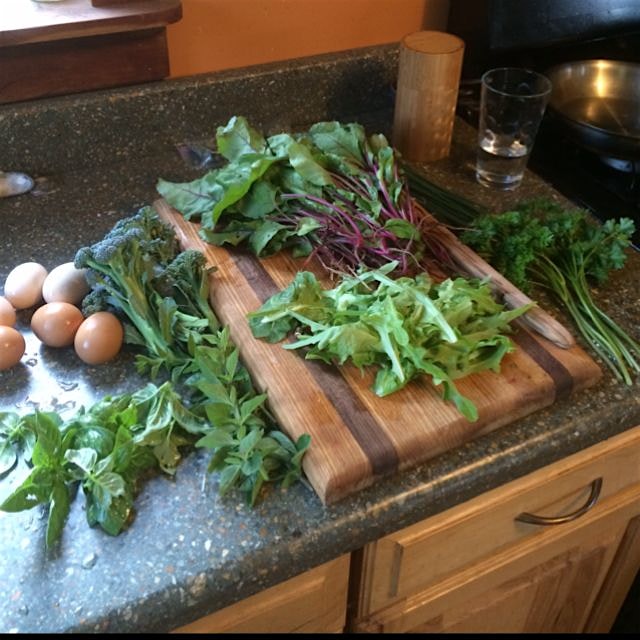All from the land, + lambs quarters