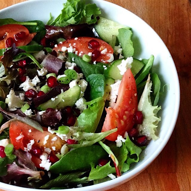 Mixed Greens and Pomegranate Salad. So delicious and nourishing that you'll never want it to end....