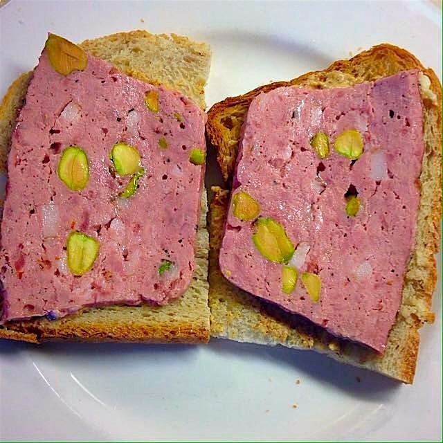 Wild rabbit terrine. 