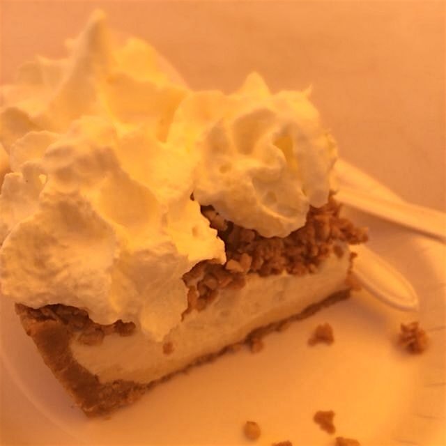 The Nutty Piefessor: Peanut butter base. Peanut custard. Vanilla gelato. Fav was the crushed pean...