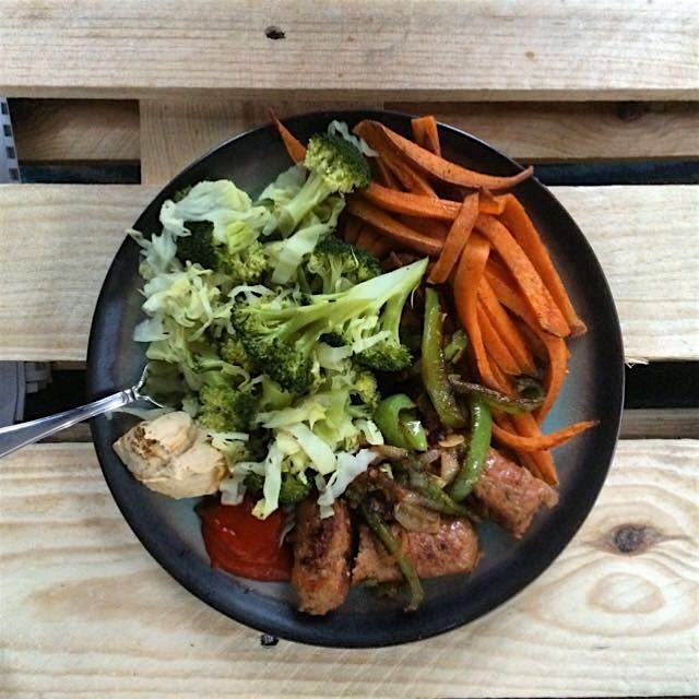 A lil home cooked fit meal. Saved me $12 today. 