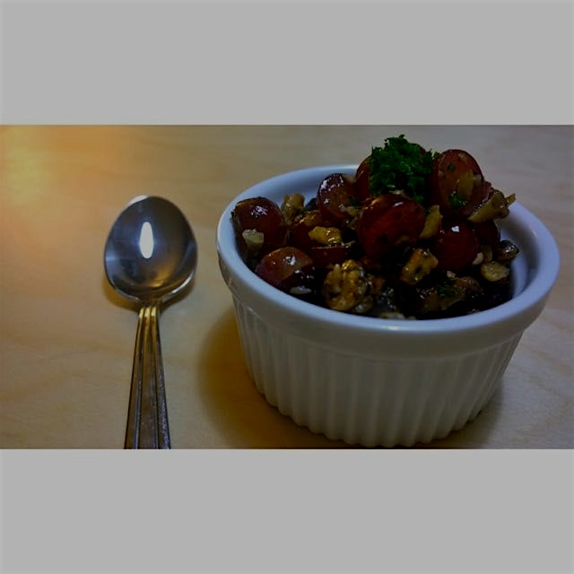 Grape-Walnut #relish #recipe posted. Visit TheBeatBatLionDog.com for the recipe #foodstand #dinne...