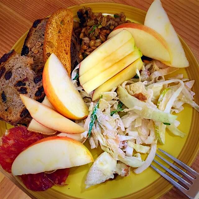 Breakfast, brunch, and afternoon snack of champions! Thankful for #FoodstandSpotlight leftovers! 