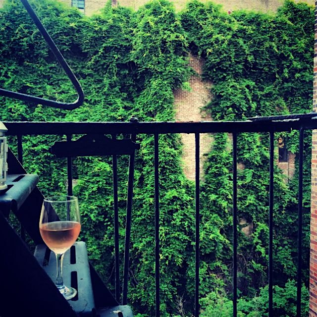 {first fire escape rosé of the season}
