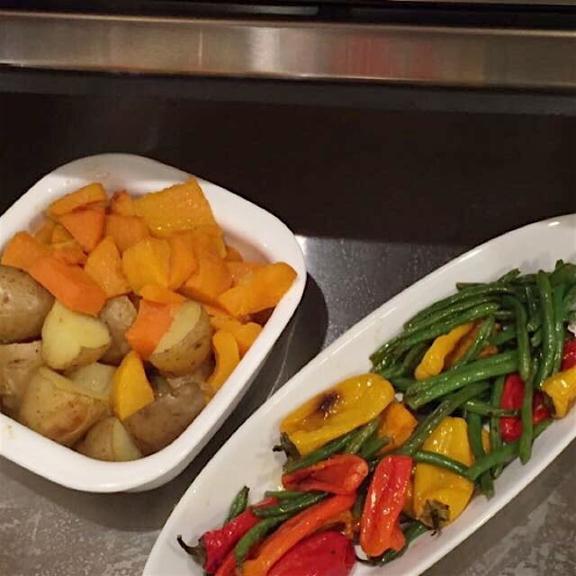 Last night s Veggies in the warming drawer