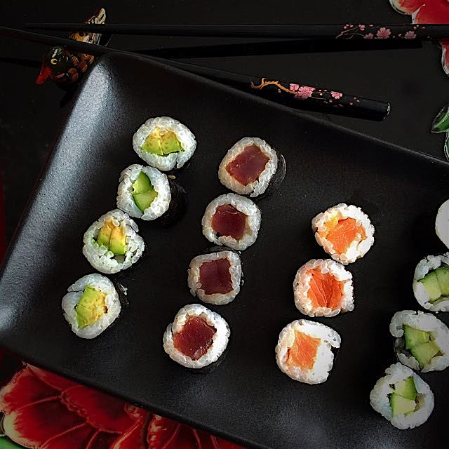 I love having sushi for dinner!