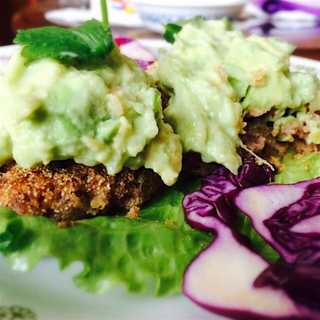 Work from home perks - feet in fuzzy socks, endless tea, and these cute kidney bean cutlets with ...