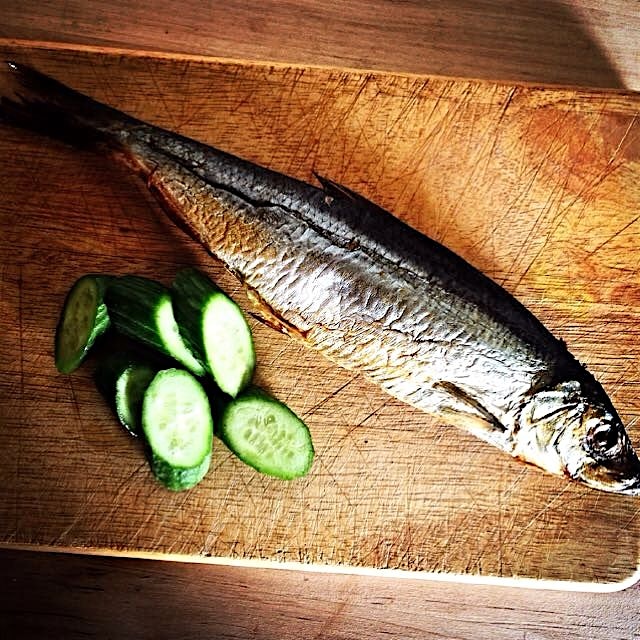 Had a craving. Only smoked mackerel would do!  Leftovers got turned into the best smoked fish dip...