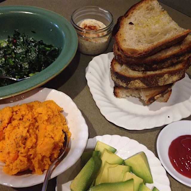 Turkey burger fixings!